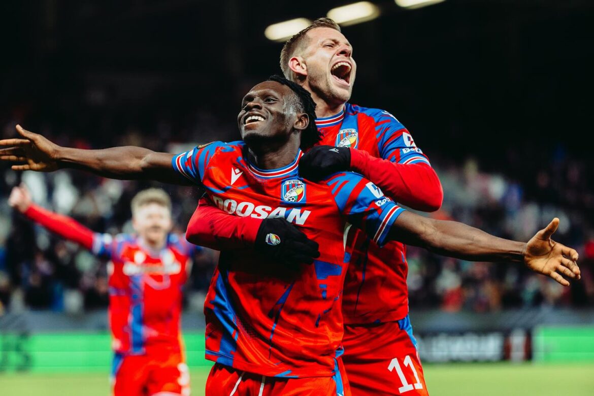 Ghanaian forward Prince Adu Kwabena scored for Viktoria Plzen in the Europa League