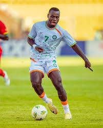 Daniel Sosah in action for Niger