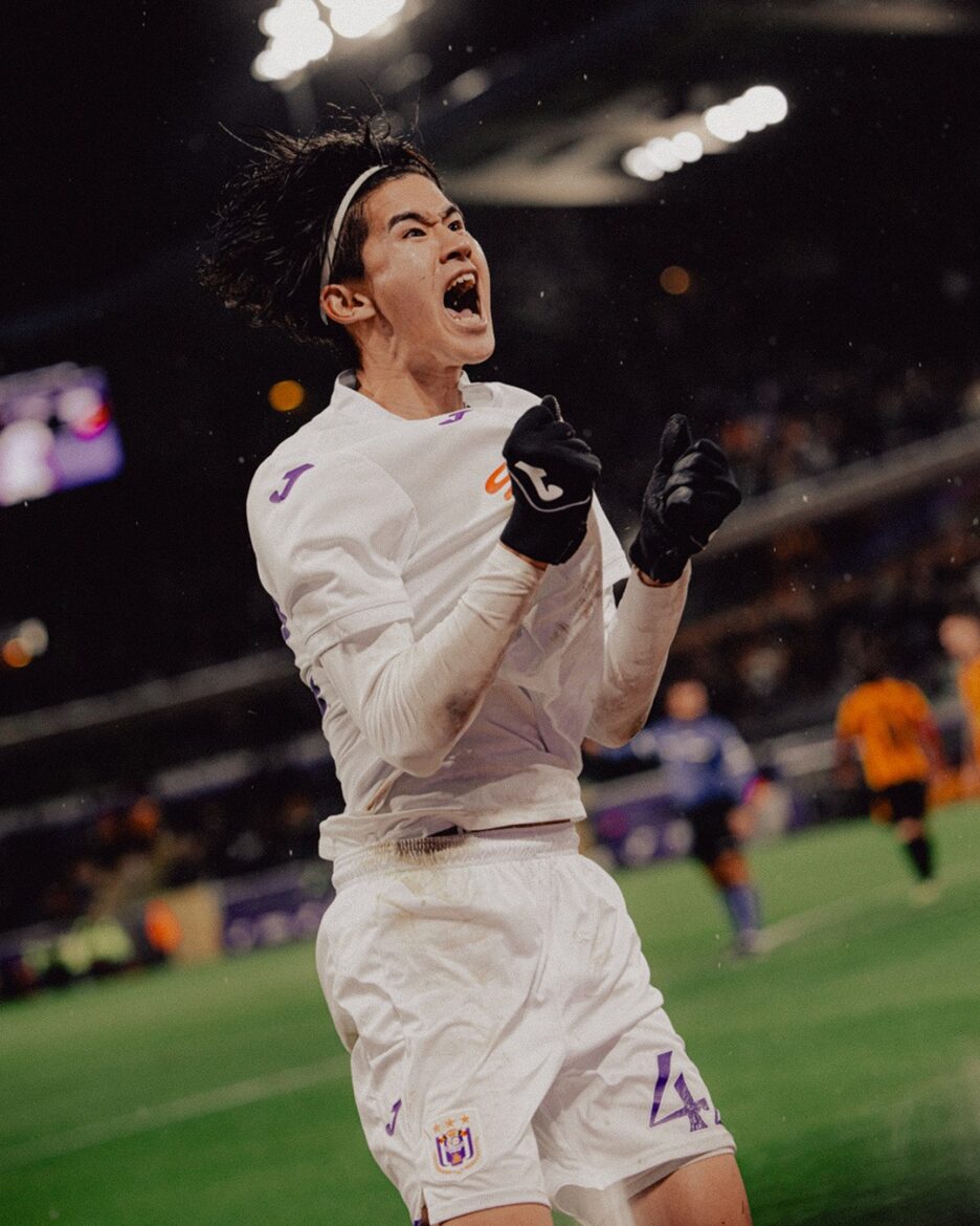 Keisuke Goto climbed off the bench to score one of the consolation goals for Anderlecht in the Europa League on Thursday night