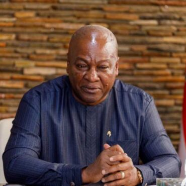 John Mahama is the 6th President of the fourth republic of Ghana