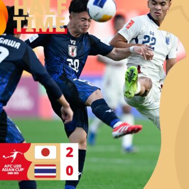 Japan hammered Thialand 3-0