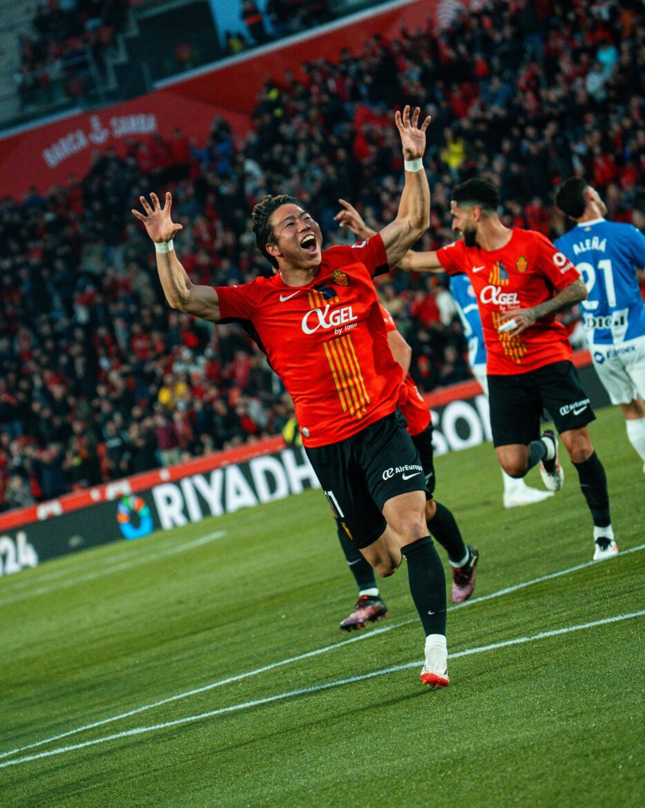 Takuma Asano scored for Mallorca during the weekend