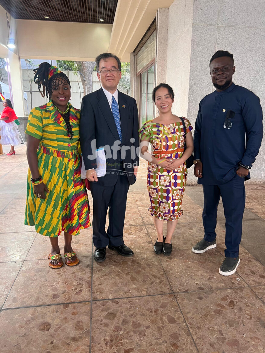 Akosua Agyapong performed to the delight of Japanese workers at the Japan Embassy in Accra