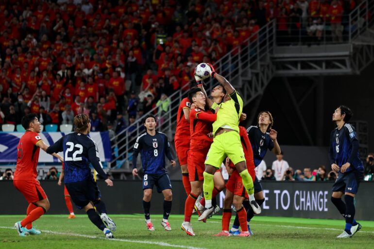 Zion Suzuki in action for Japan