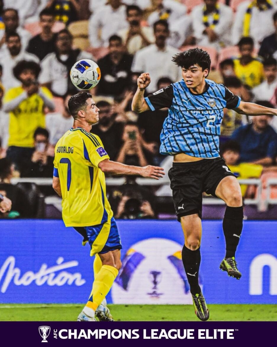 Young defender Kota Takai pocketed Cristiano Ronaldo in the 2024/25 AFC Champions League semi-final