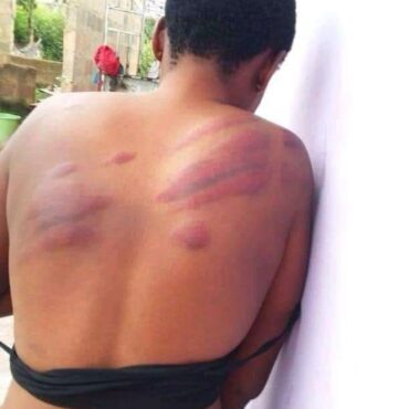 Student Mary Amoako has received severe caning from the headmaster of her school