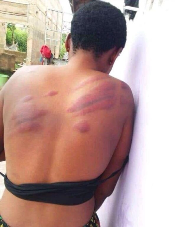 Student Mary Amoako has received severe caning from the headmaster of her school