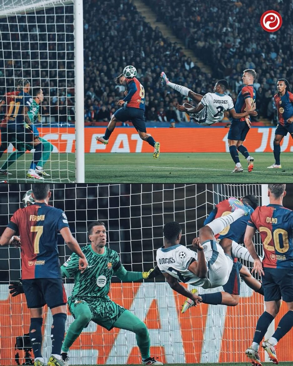 Denzel Dumfries impressed for Inter Milan against Barcelona