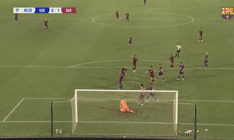 Vissel Kobe suffered a loss to Barcelona