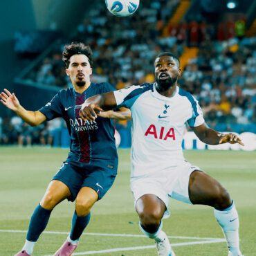 Kevin Danso excelled in defence for Spurs against PSG
